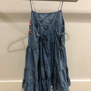 Blue embroidered Forever 21 dress